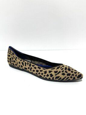 Rothys Womens The Point Flat Leopard Size 12.5 M